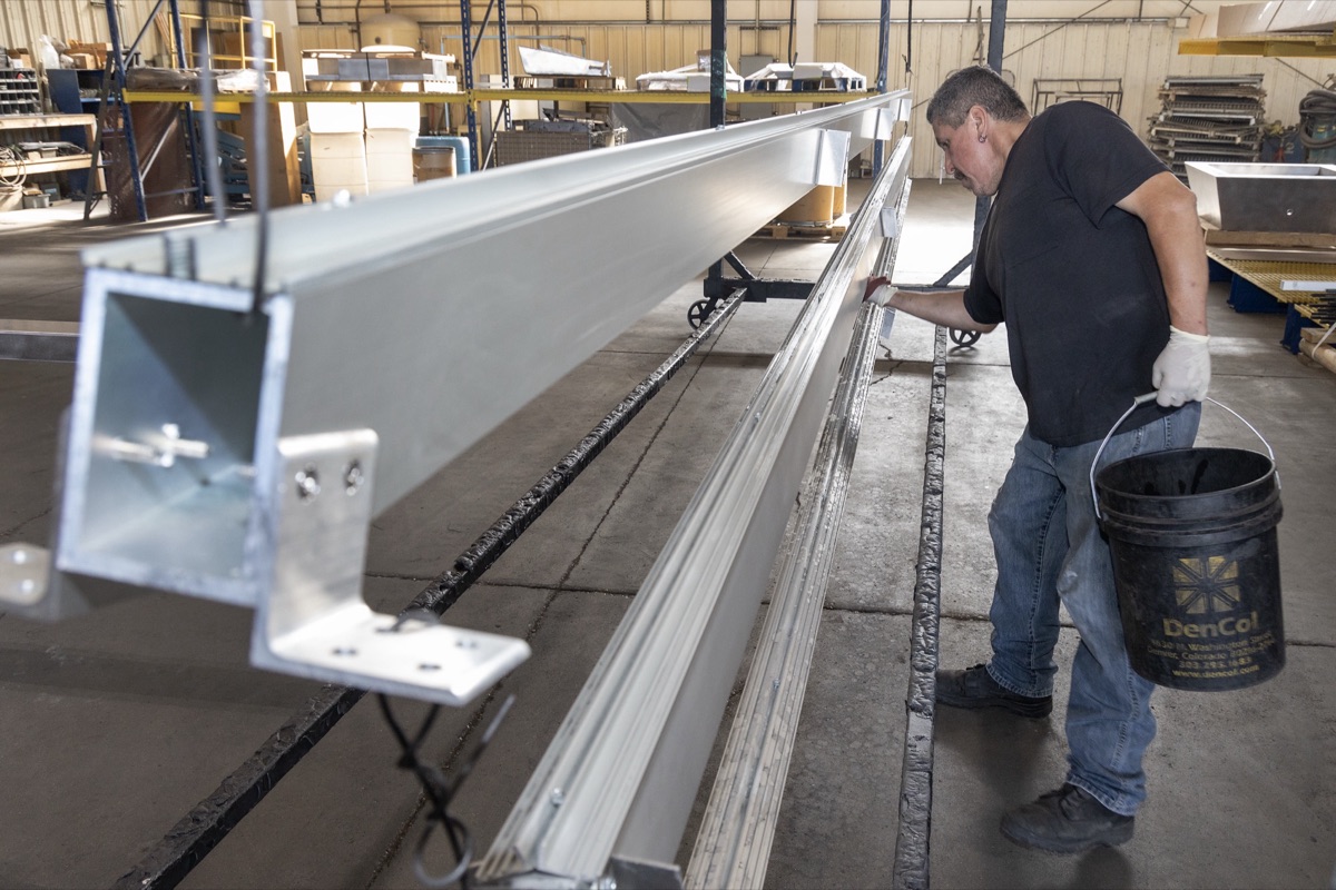 Sandblasting surface preparation